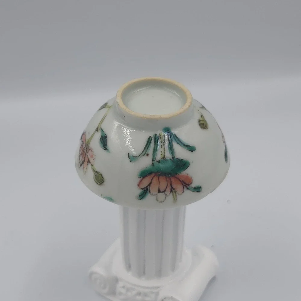 Antique Chinese Porcelain Famille Rose Floral Small Bowl Cup Hand Painted